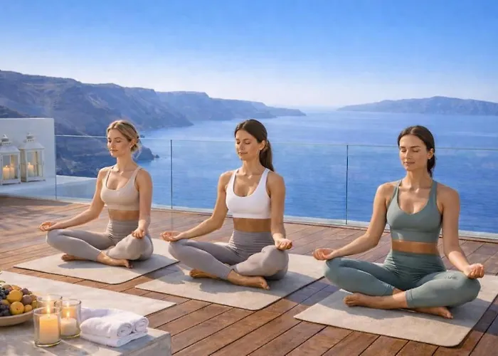 Sun Rocks Boutique - Caldera View & Sunset Dining Experience フィロステファニ